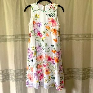 Calvin Klein Floral Sleeveless Dress • Size 2